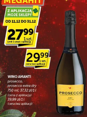Wino Amanti prosecco, prosecco extra dry promocja w ABC