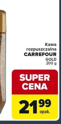 Kawa rozpuszczalna CARREFOUR GOLD promocja w Globi