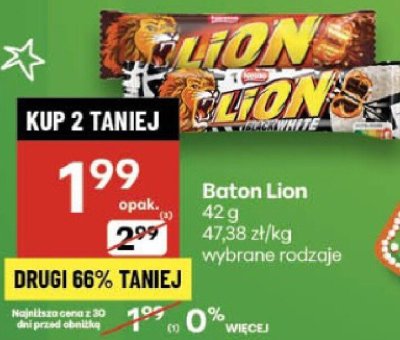 Baton Lion promocja w Delikatesy Centrum