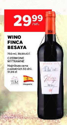 Wino FINCA BESAYA RIOJA CRIANZA promocja