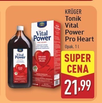 Napój wspomagający serce vital power Kruger promocja