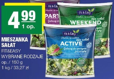 Mieszanka sałat Fit&Easy wybrane rodzaje promocja w SPAR
