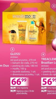 Zestaw kosmetyków TREACLEMOON Brazilian Love promocja w Hebe