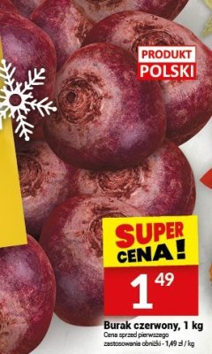 Burak czerwony, 1 kg promocja w Twój Market