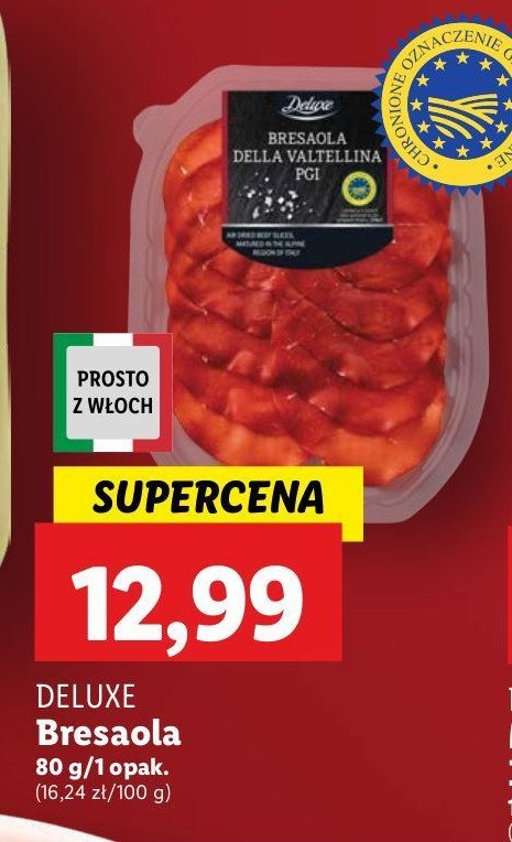 Szynka bresaola Deluxe promocja