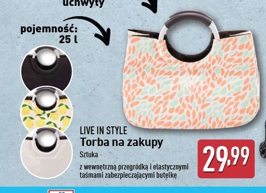 Torba na zakupy Live in style promocja w Aldi