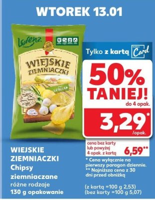 Chipsy ziemniaczane promocja w Kaufland