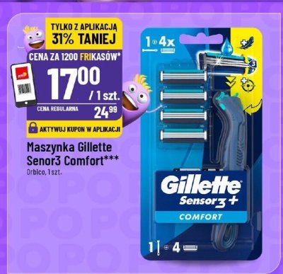 Maszynka Gillette Sensor3 Comfort promocja w POLOmarket