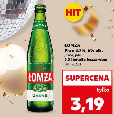 Piwo Łomża Pils promocja w Kaufland