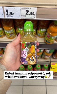 Sok Kubuś Immuno Czarny bez 0,2L promocja w Intermarche