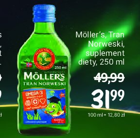 Tran owocowy Moller's tran norweski promocja