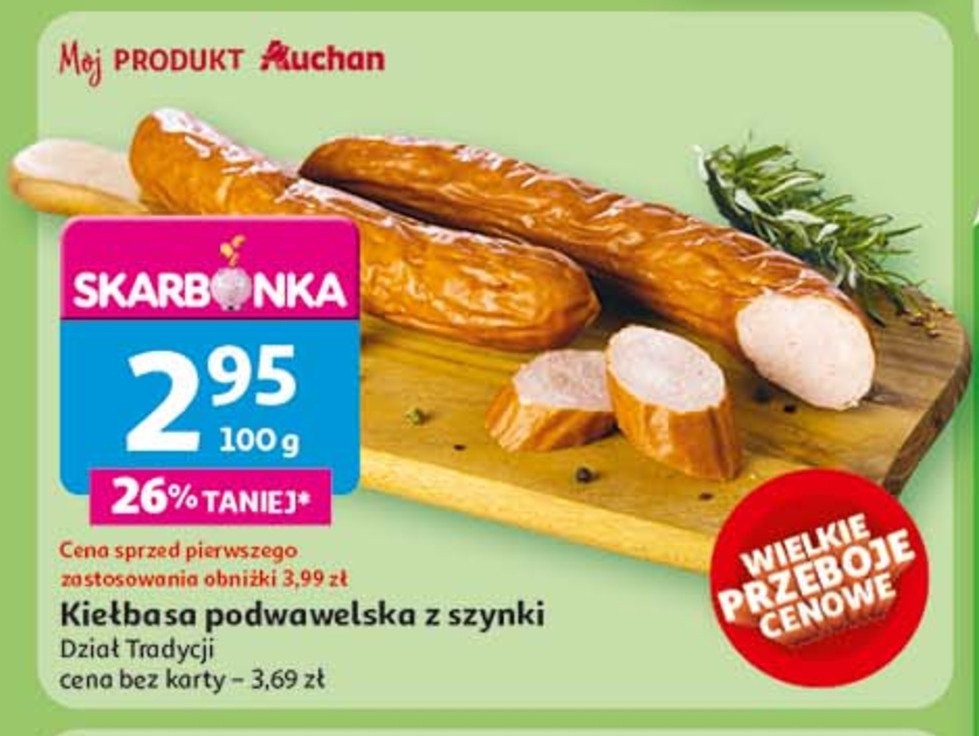Kiełbasa podwawelska z szynki promocja