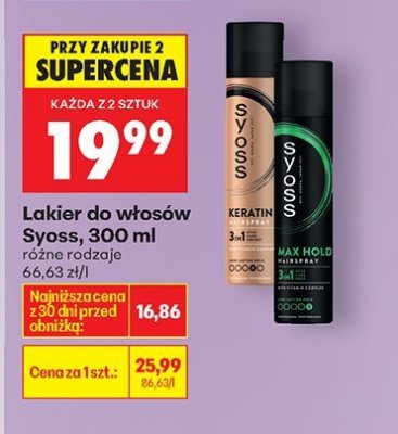 Lakier do włosów promocja w Biedronka