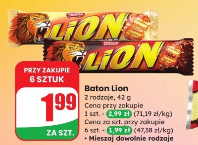 Baton Lion różne rodzaje promocja w Dino