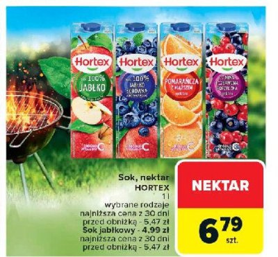 Sok jabłko borówka amerykańska Hortex promocja