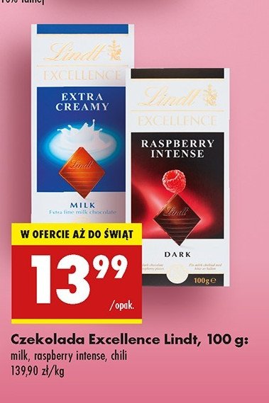 Czekolada dark raspberry intense Lindt excellence promocja