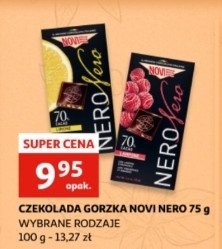 Czekolada gorzka z malinami Novi nero promocja w Chata Polska