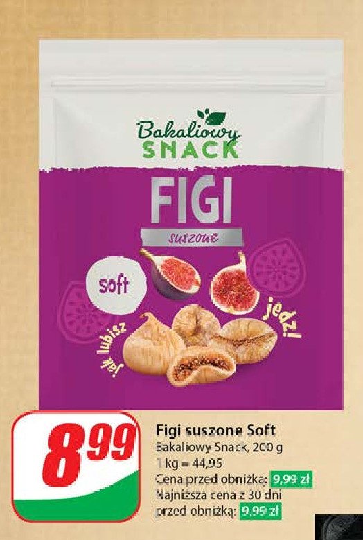 Figi suszone Bakaliowy snack promocja