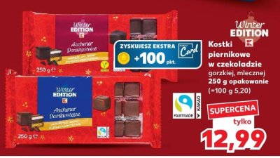 Kostki piernikowe w czekoladzie Winter Edition gorzkiej promocja w Kaufland