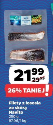 Filety z łososia ze skórą Navito promocja w Netto