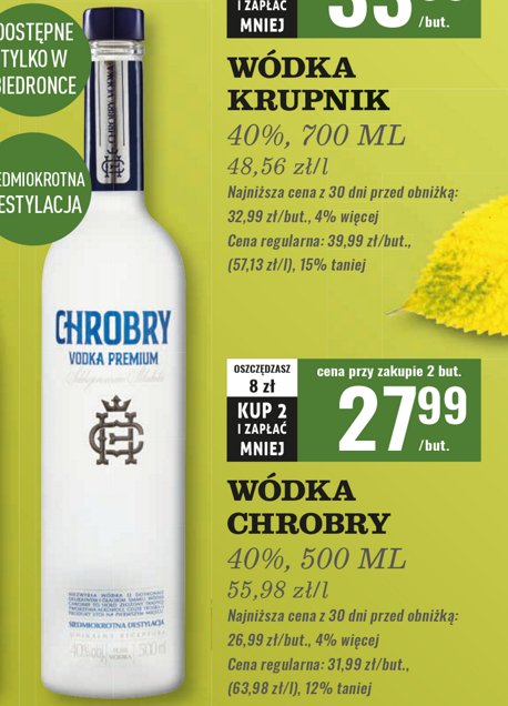 Wódka CHROBRY promocja