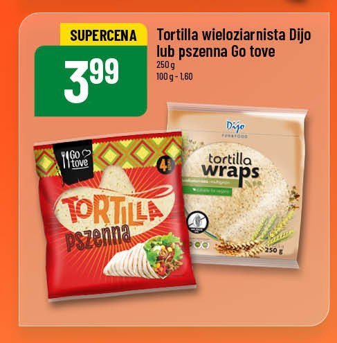 Tortilla pszenna Gotove promocja