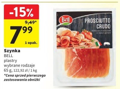 Szynka BELL plastry wybrane rodzaje promocja w Intermarche
