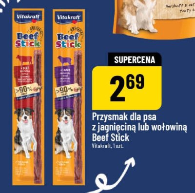 Przysmak dla psa z wołowiną Beef Stick promocja w POLOmarket