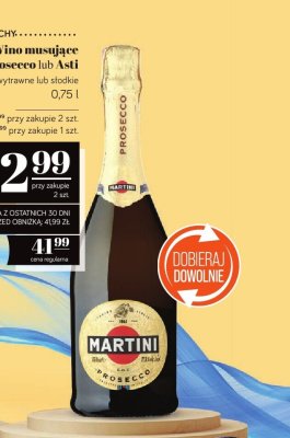 Wino musujące Martini Prosecco  promocja w POLOmarket