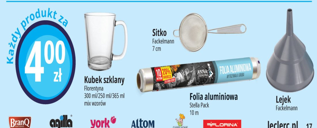 Kubek szklany 300 ml Florentyna promocja