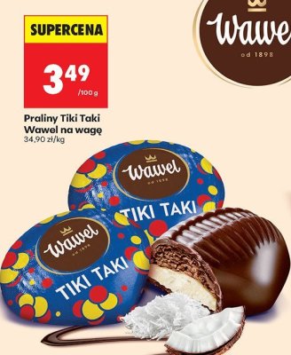 Praliny Tiki Taki  na wagę promocja w Biedronka