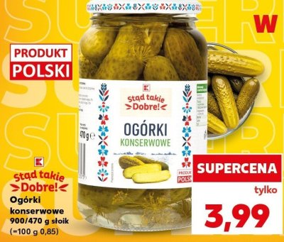 Ogórki konserwowe  promocja w Kaufland