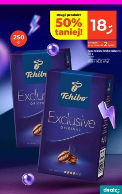 Kawa mielona Tchibo Exclusive promocja w Dealz