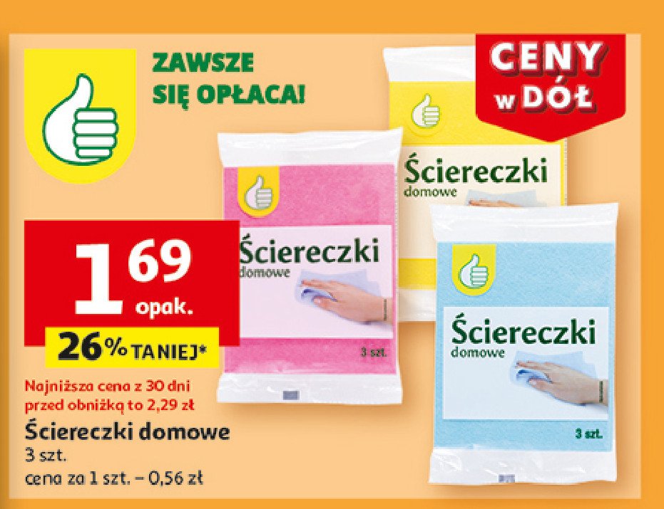 Ścierka domowa uniwersalna Podniesiony kciuk promocja