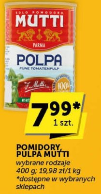 Pomidory polpa Mutti promocja w ABC