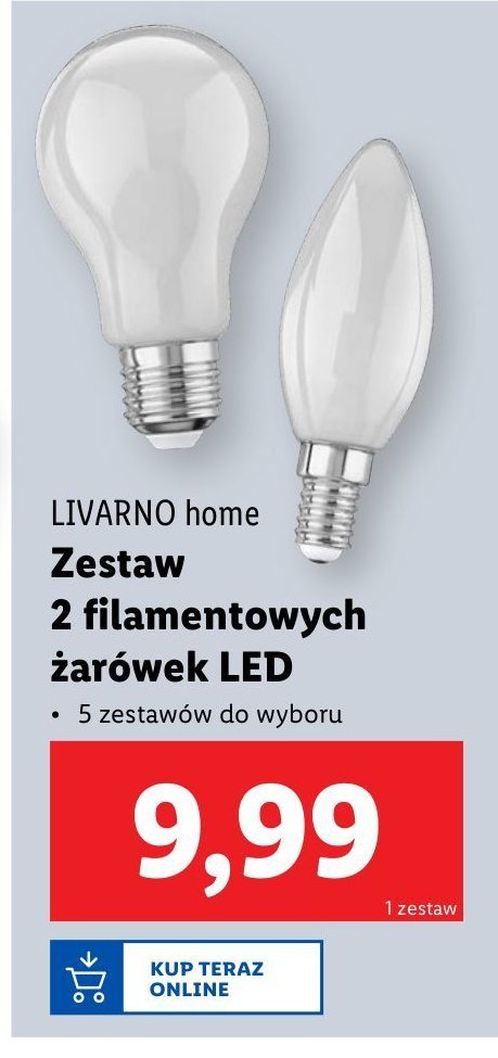 Żarówki LIVARNO HOME promocja