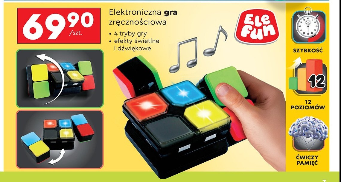 Gra elektroniczna zręcznościowa Elefun promocja