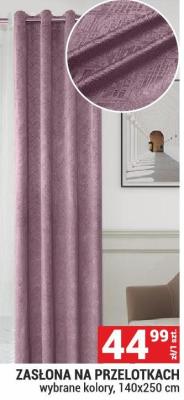 Zasłona na przelotkach 140x250 cm promocja w Merkury Market
