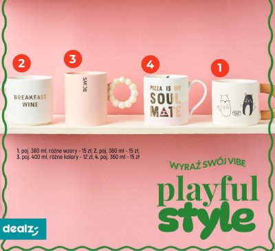 Kubek poj. 400 ml, różne kolory promocja w Dealz