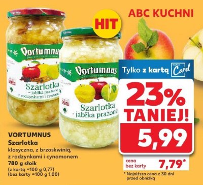 Szarlotka z brzoskwinią 780 g słoik promocja w Kaufland