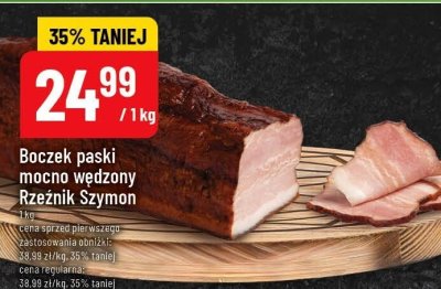 Boczek paski mocno wędzony  promocja w POLOmarket