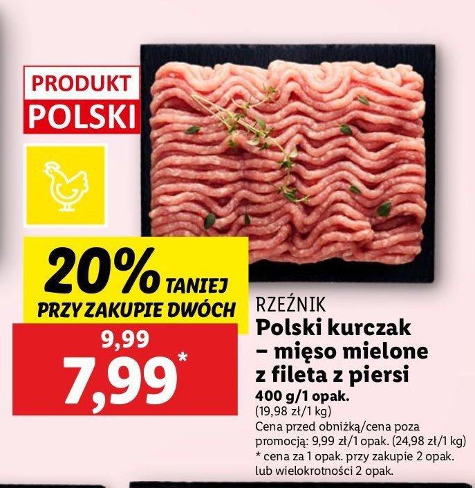 Mięso mielone z piersi kurczaka Rzeźnik codzienna dostawa fit life promocja