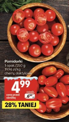 Pomidorki cherry, daktylowe promocja w Delikatesy Centrum
