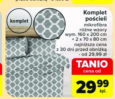 Komplet pościeli 160 x 200 cm + 2 x 70 x 80 cm promocja