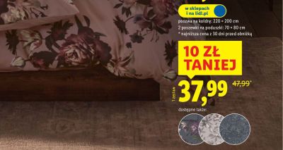 Pościel dwustronna z mikrowłókna satynowego 220×200 cm promocja w Lidl