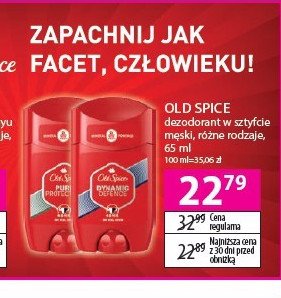 Dezodorant Old spice pure protection promocja