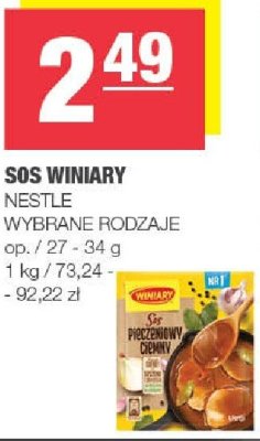 Sos winiary NESTLE, wybrane rodzaje promocja w SPAR