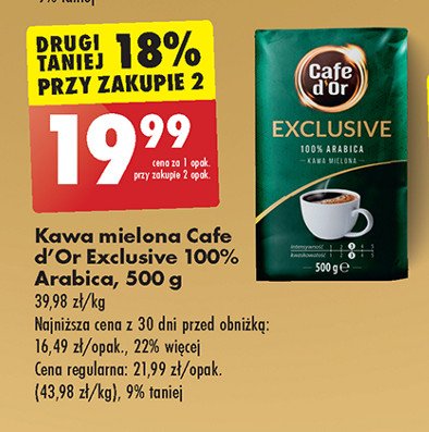 Kawa Cafe d'or exclusive promocja