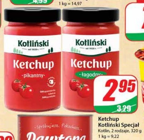 Ketchup pikantny KOTLIŃSKI SPECJAŁ promocje