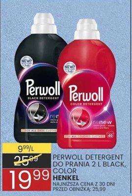 Detergent do prania Perwoll 2 l Black, Color, Renew promocja w Wafelek